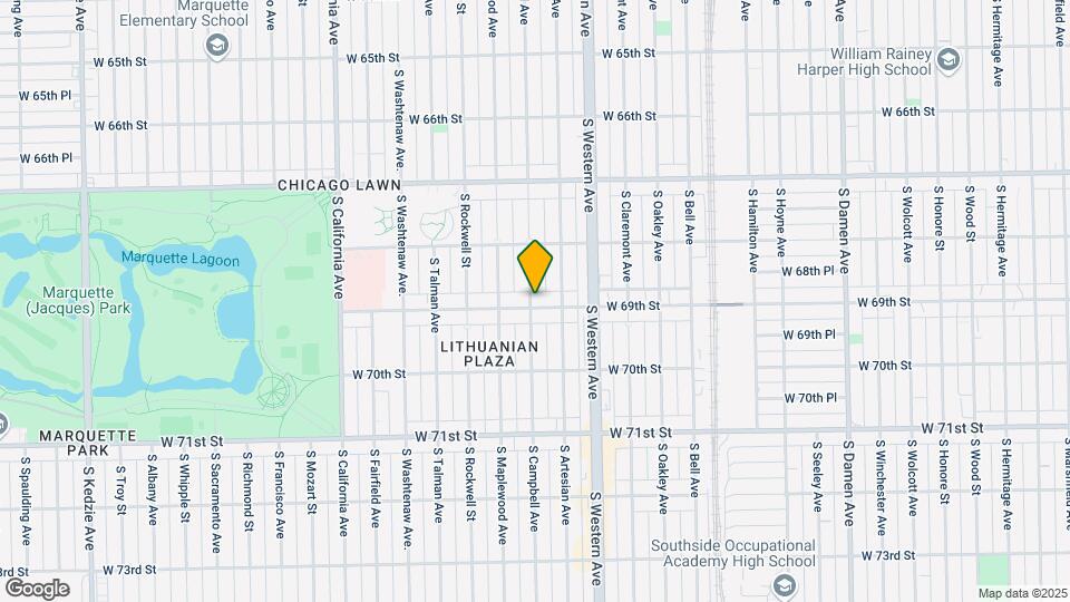 2456 W 69th St Mapa y Detalles de la Ubicación