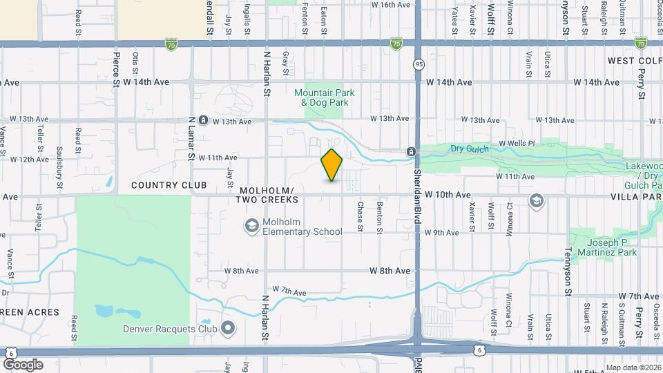 5642 W 10th Pl Map and Location Details