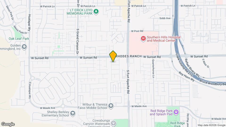 9534 Vast Valley Ave Map and Location Details
