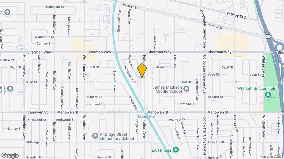 7009 Fulton Ave Map and Location Details