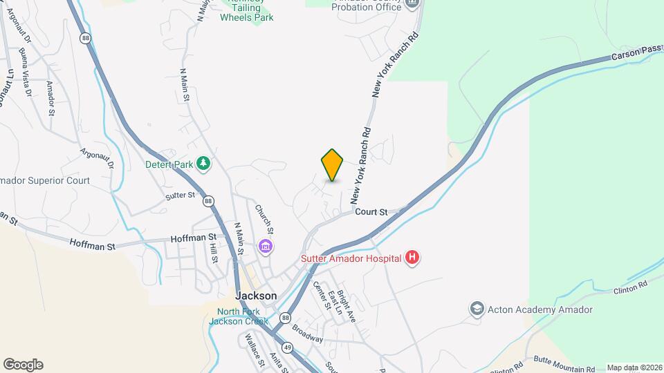 213 New York Ranch Rd Map and Location Details