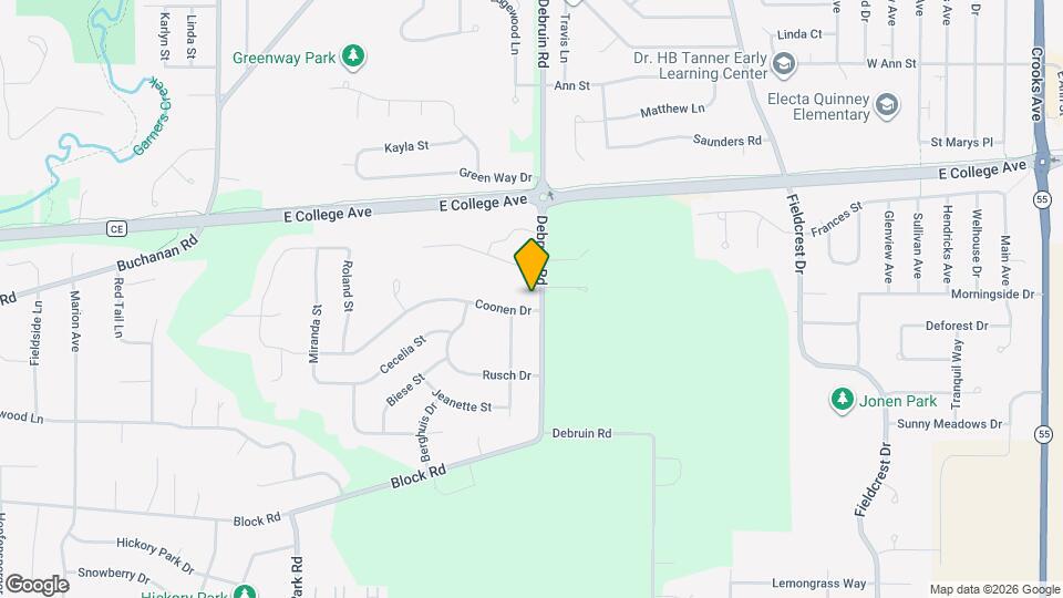 500 Coonen Dr Mapa y Detalles de la Ubicación