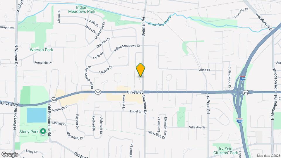 1125-1161 Dielman Rd Map and Location Details