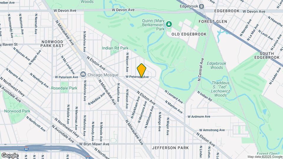 5837 W Peterson Ave Map and Location Details