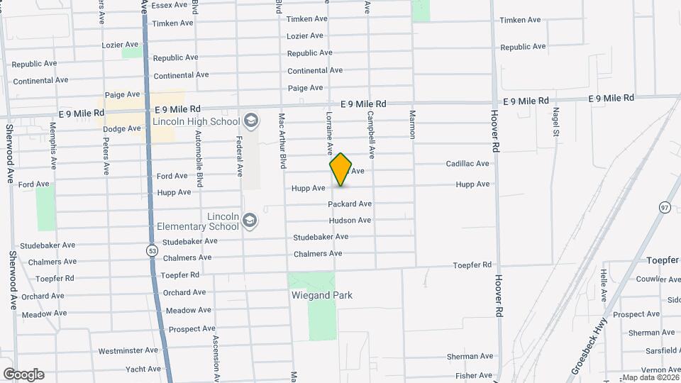 11020 Hupp Ave Map and Location Details