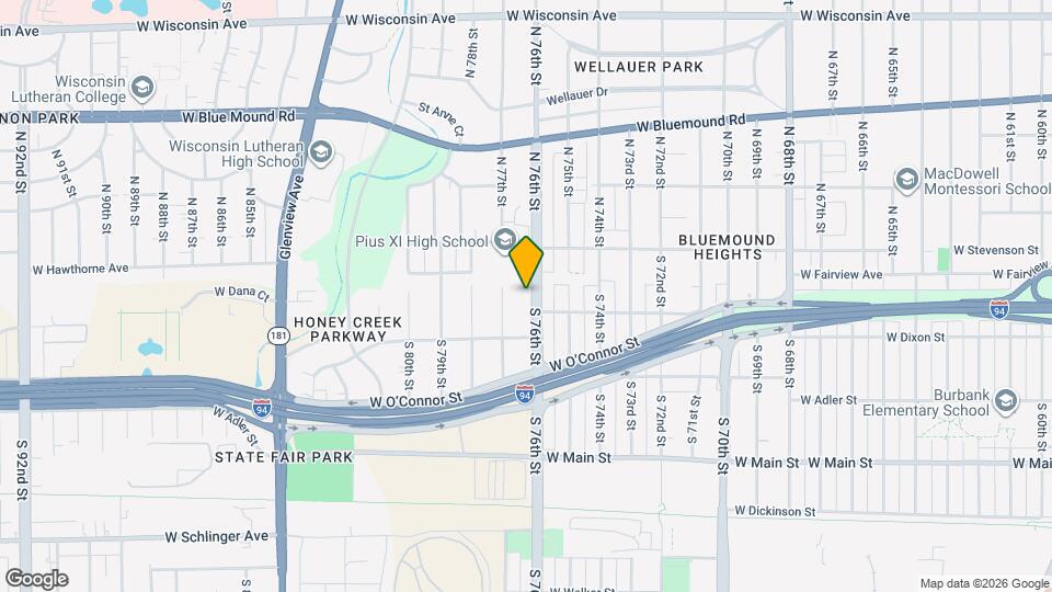 133 S 76th St, Unit Apt 3 Map and Location Details