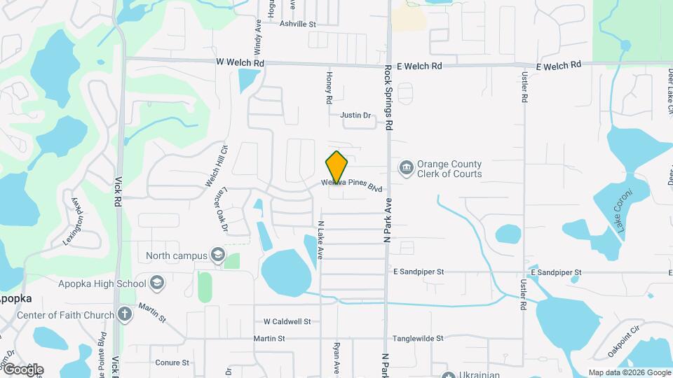 1040 Pineview Ct Mapa y Detalles de la Ubicación