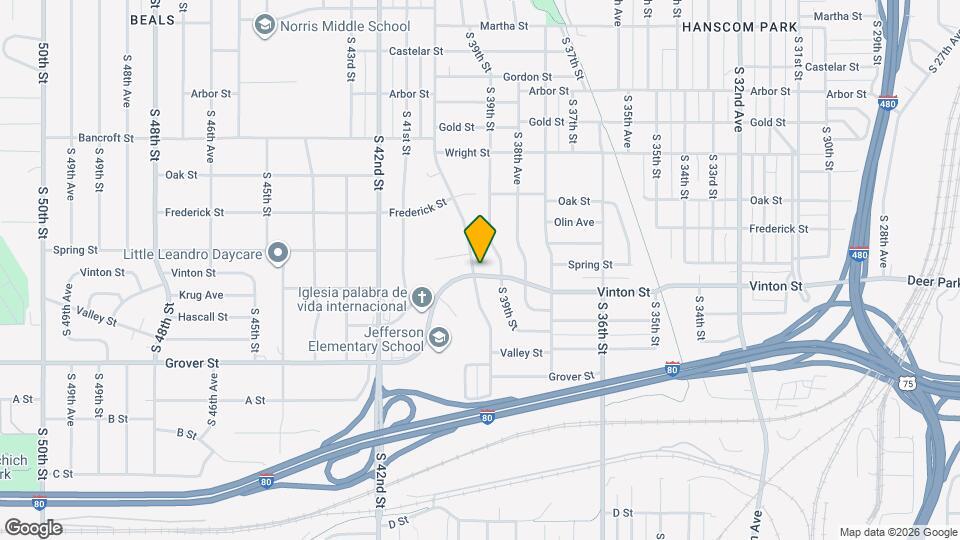 3920 Vinton St Map and Location Details