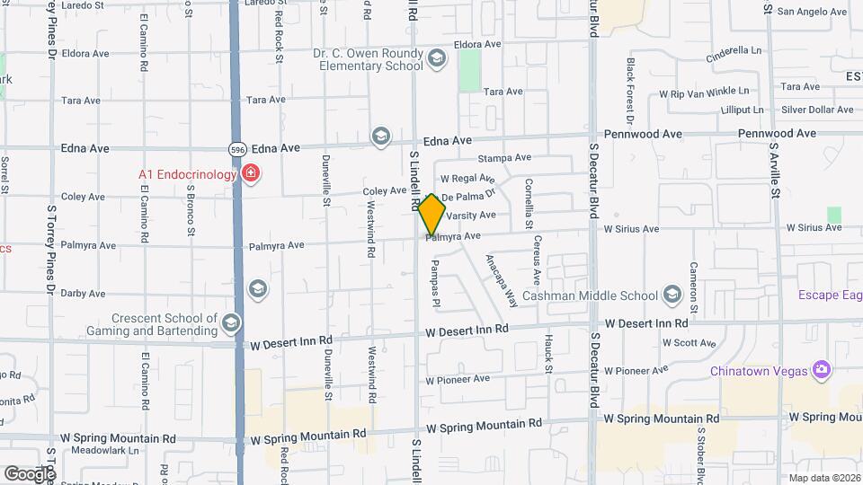 5461 Palmyra Ave Map and Location Details