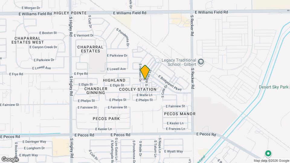 2862 S Arroyo Ln, Unit 3-118 Mapa y Detalles de la Ubicación
