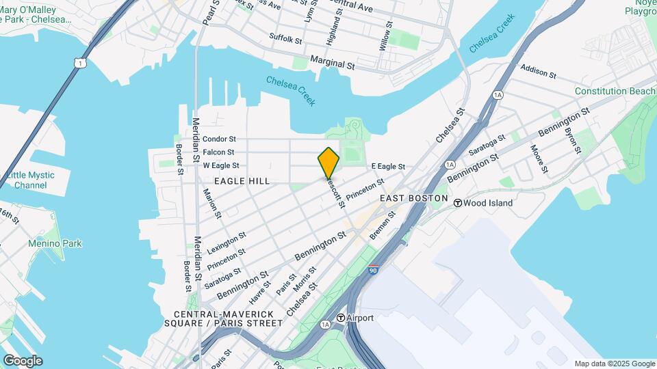 7 Prescott Pl, Unit 1 Map and Location Details