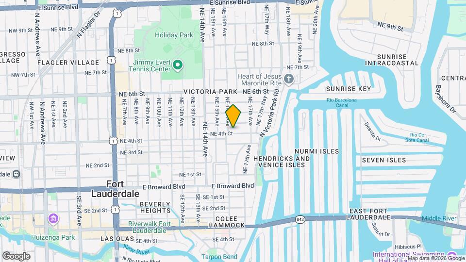 1609 NE 4th Ct Map and Location Details