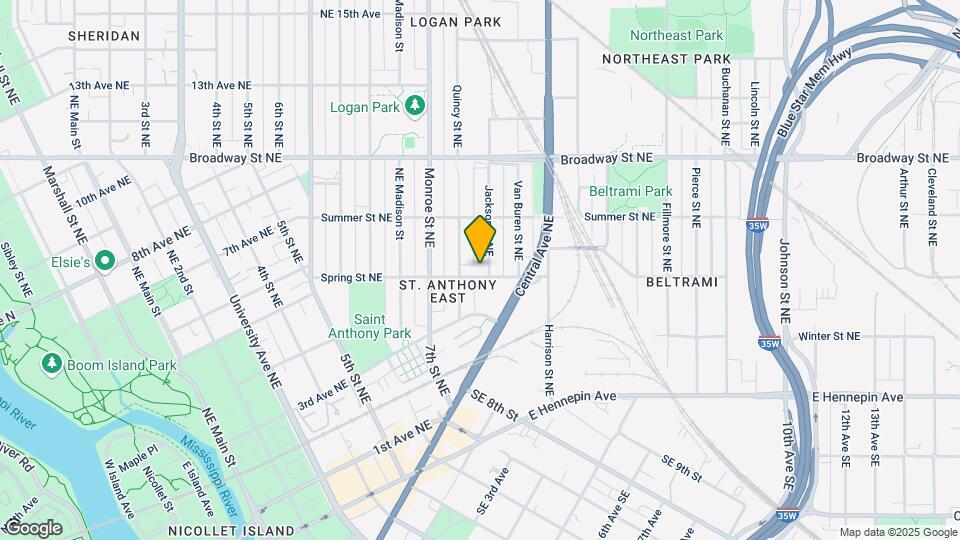 809 Spring St NE Map and Location Details