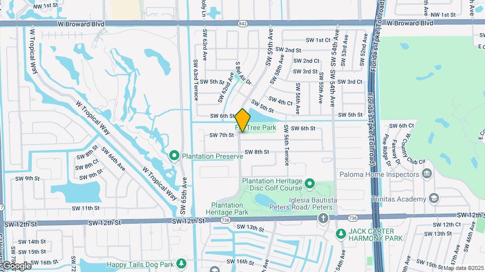5881 SW 7th St Map and Location Details