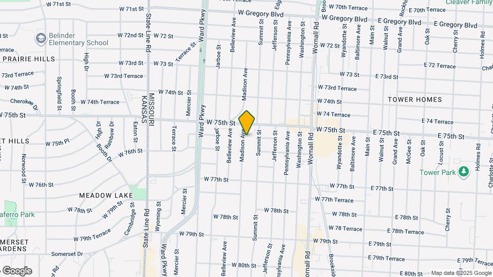 7527 Madison Ave Map and Location Details