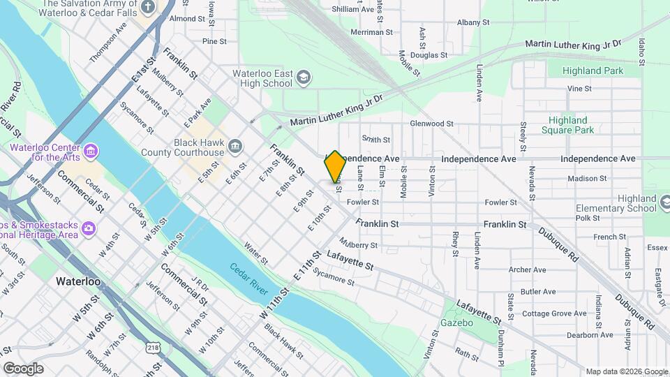 119 Irving St Map and Location Details