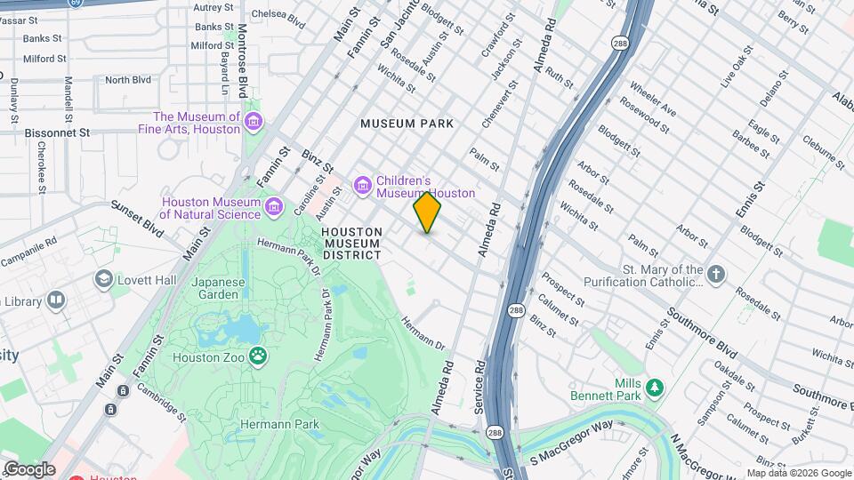 1818 Binz St Map and Location Details