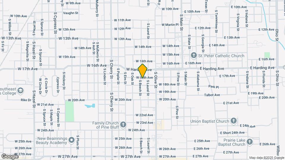 1805 S Beech St Map and Location Details