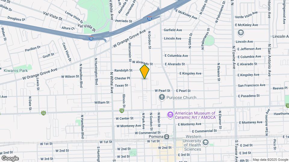 786 N Park Ave Map and Location Details