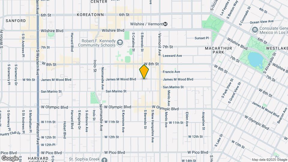 900 S Berendo St Map and Location Details