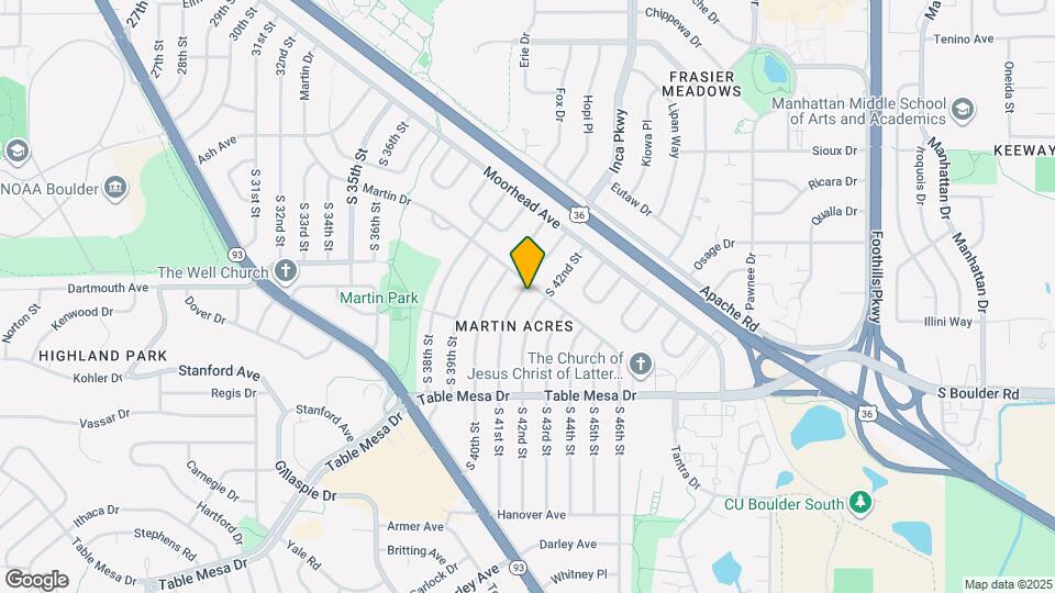 270 S 41st St Map and Location Details