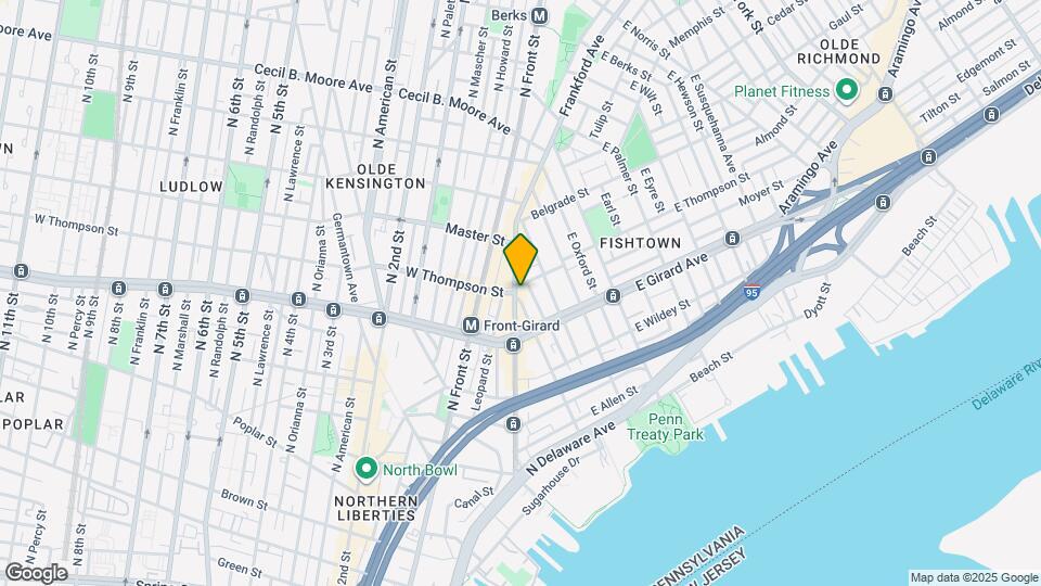 1249 Shackamaxon St Map and Location Details