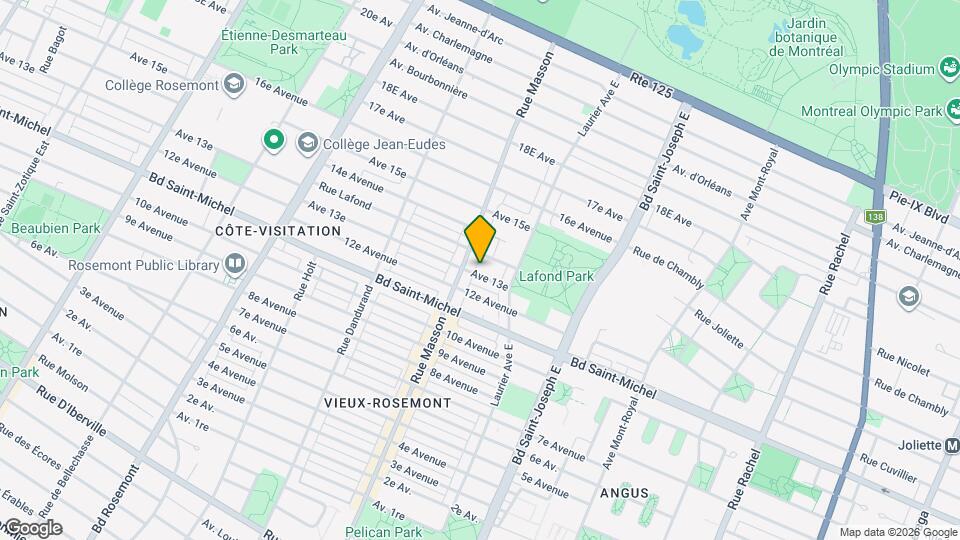 5355-5365 13e Ave Map and Location Details