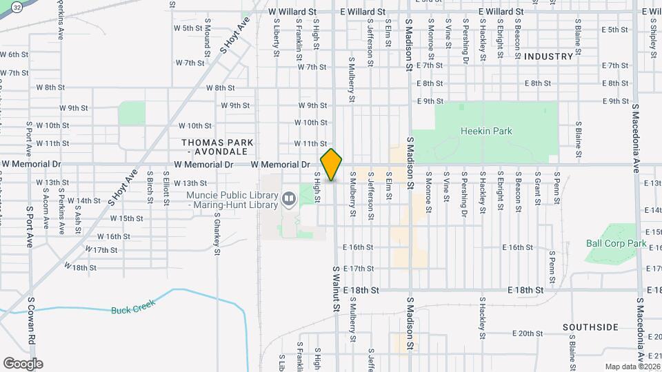 2001 S Walnut St Map and Location Details