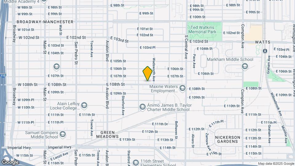 833 E 108th St-Unit -11 Map and Location Details