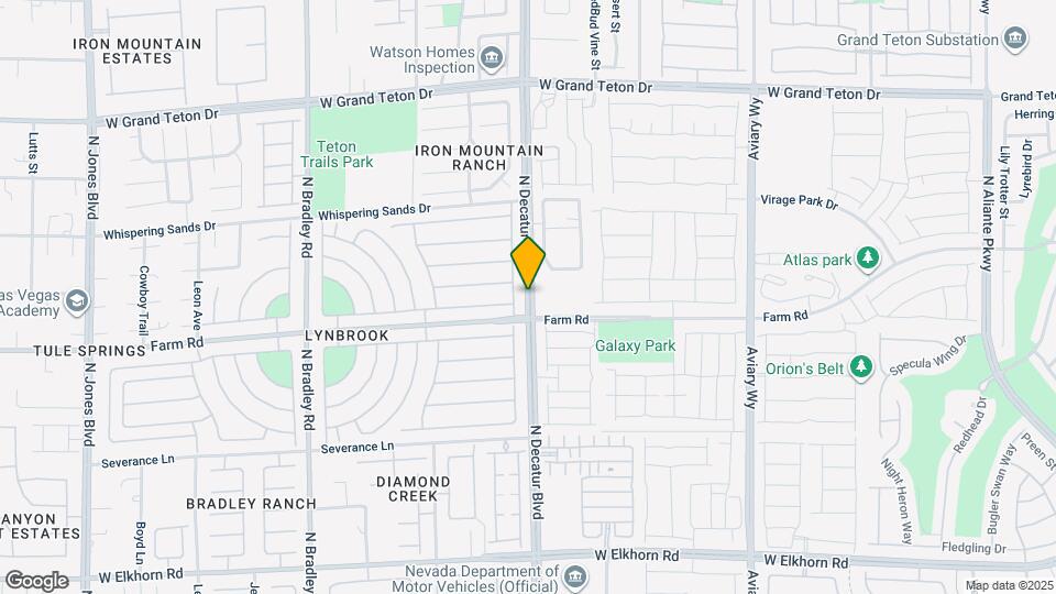 7364 N Decatur Blvd, Unit 1 Map and Location Details
