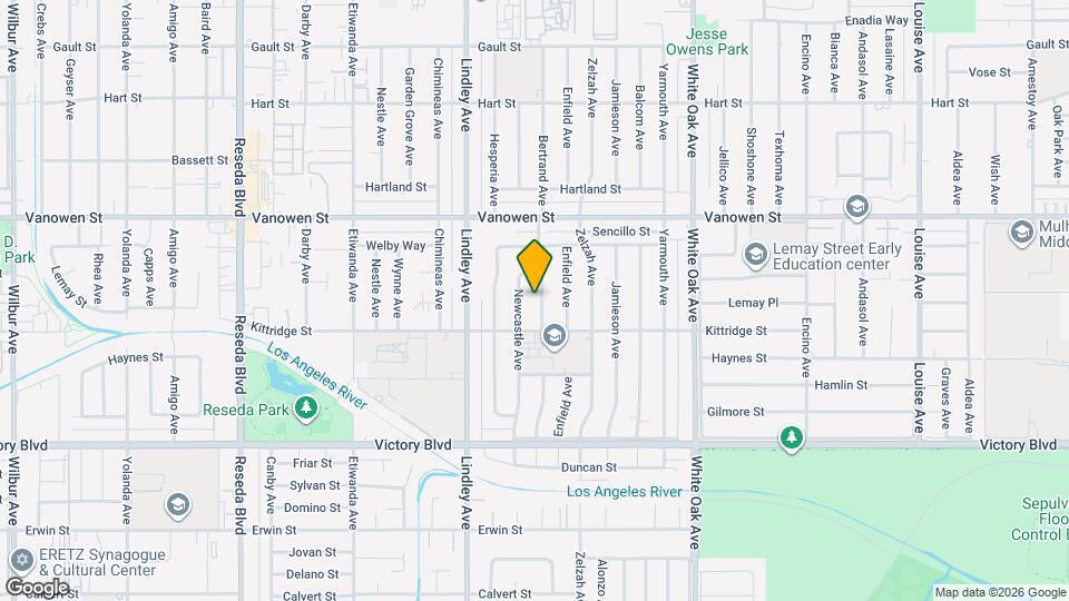 6631 Bertrand Ave Map and Location Details