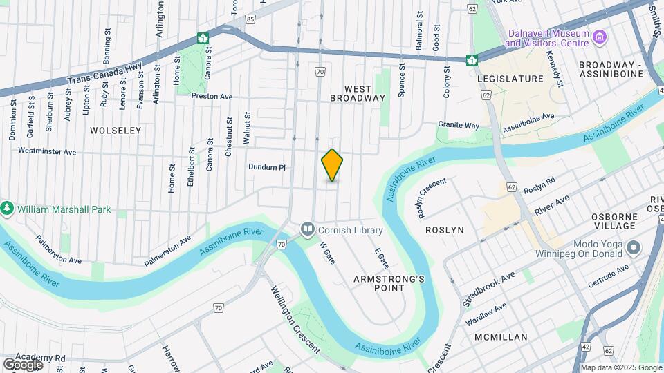 667 Wolseley Apartment Map and Location Details