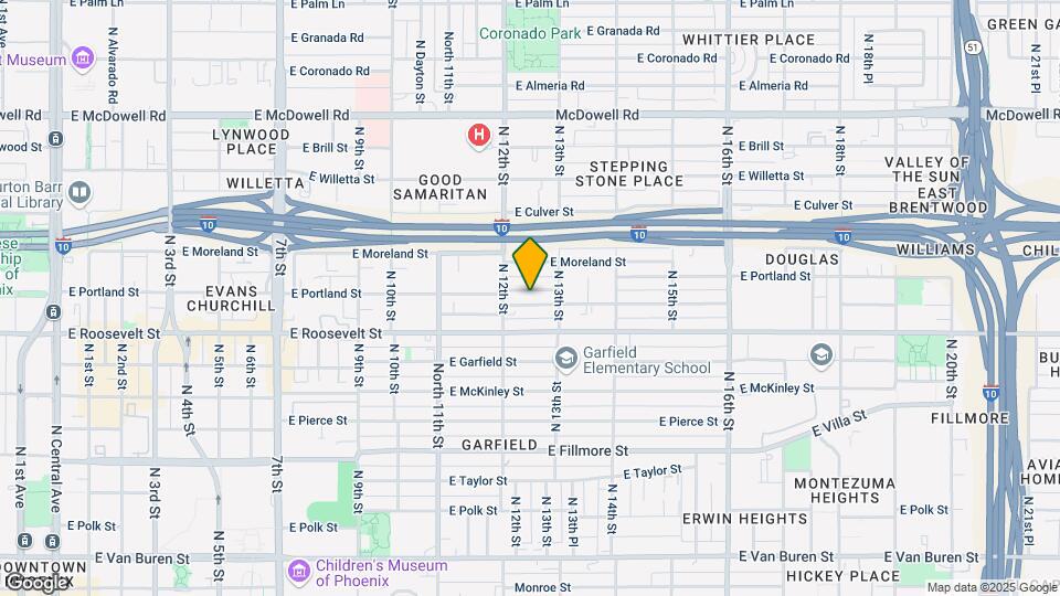 1222 E Diamond St Map and Location Details