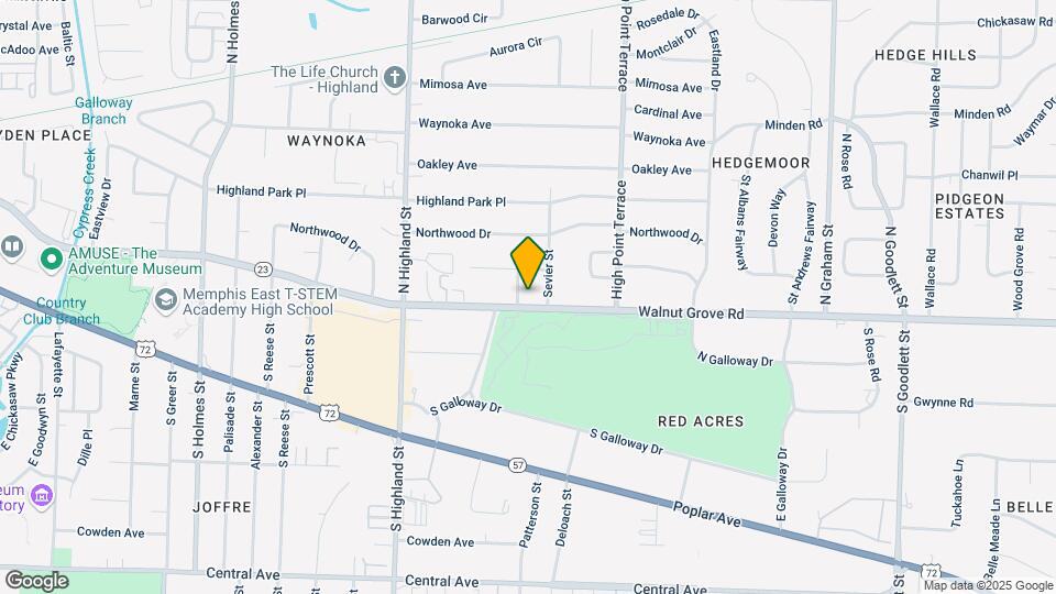 3646 Walnut Grove Rd Map and Location Details