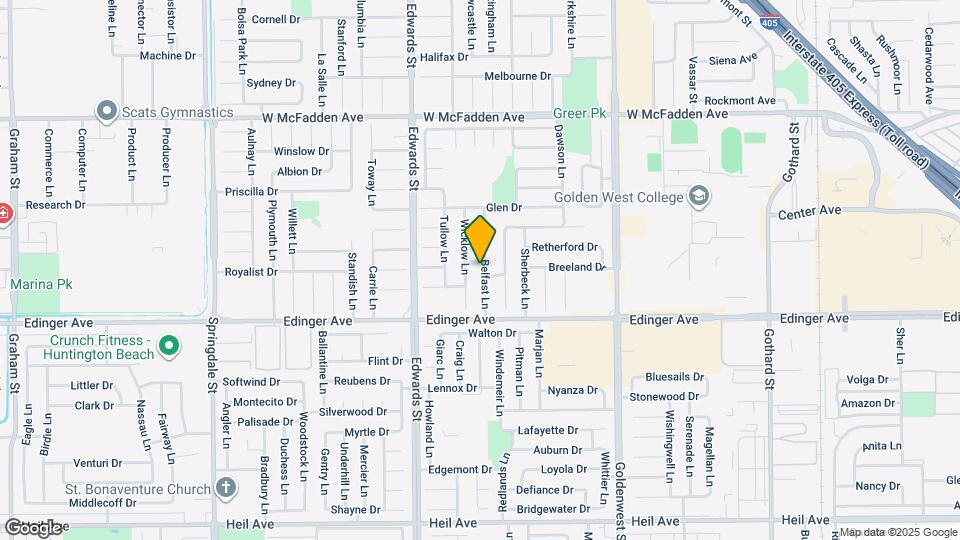 15871 Belfast Ln Map and Location Details