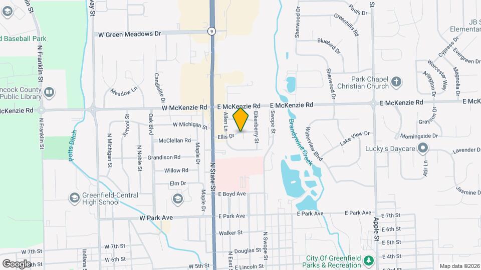 119 Ellis Dr Map and Location Details