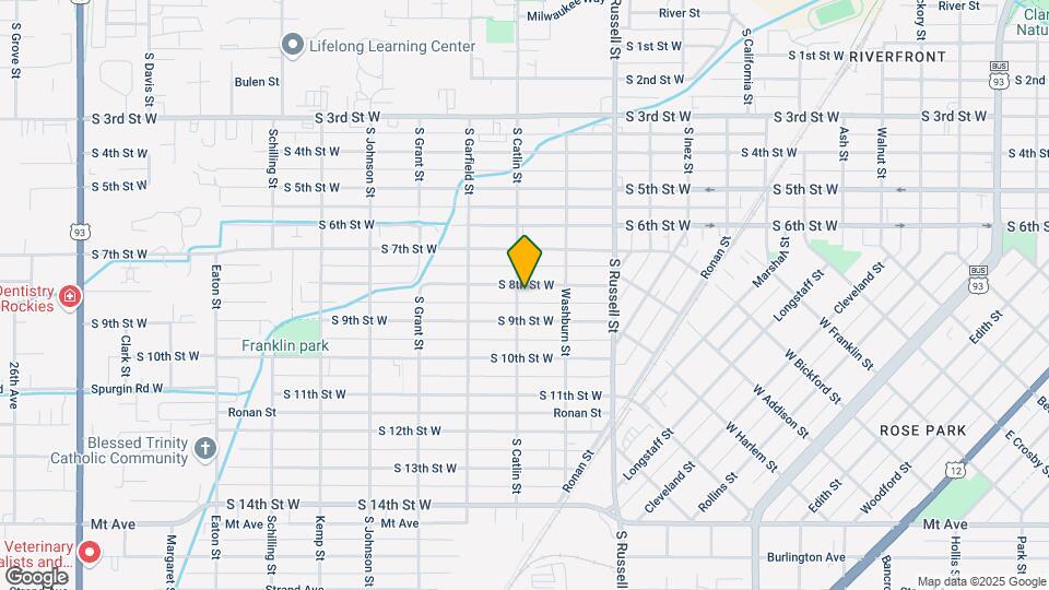 1661 S 8th St W Map and Location Details