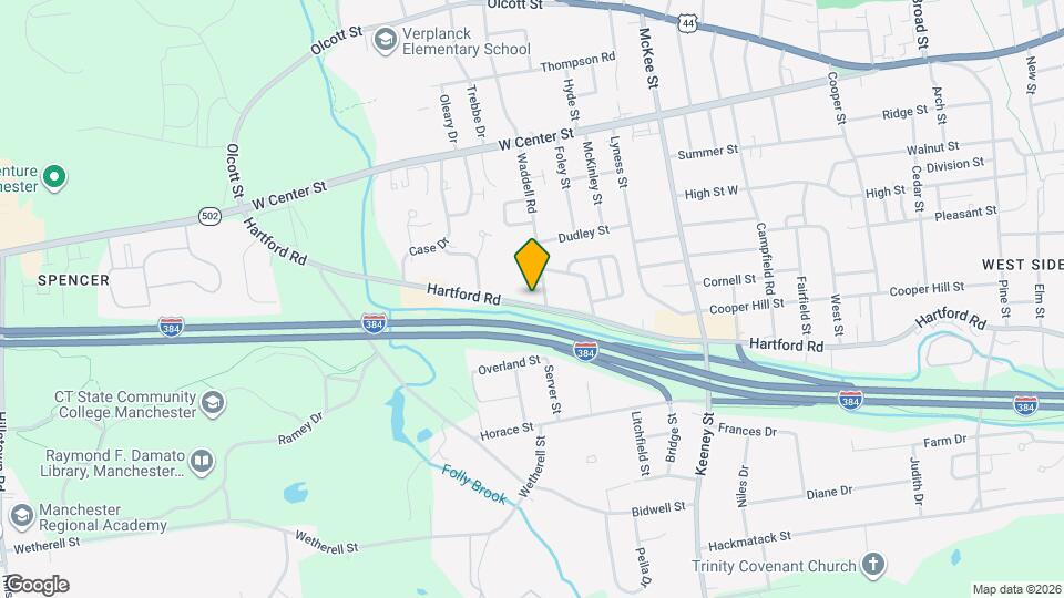 607 Hartford Rd Map and Location Details