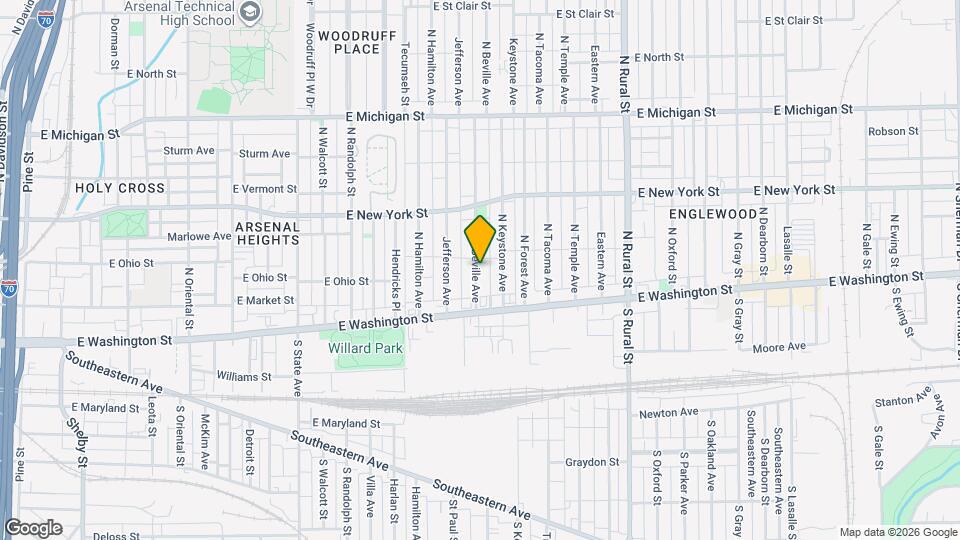 43 N Beville Ave Mapa y Detalles de la Ubicación