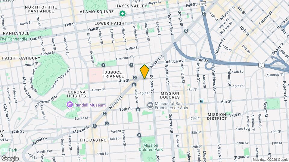 651 14th St, Unit Studio Map and Location Details