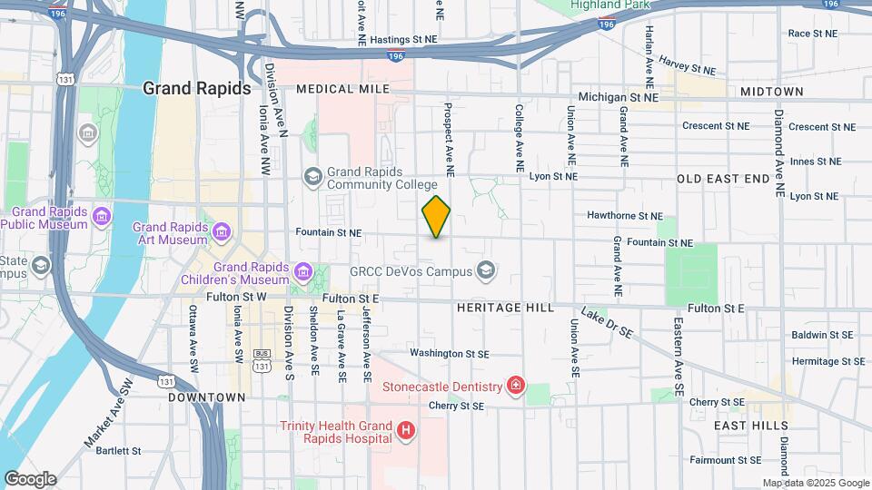 322 Fountain St NE Map and Location Details