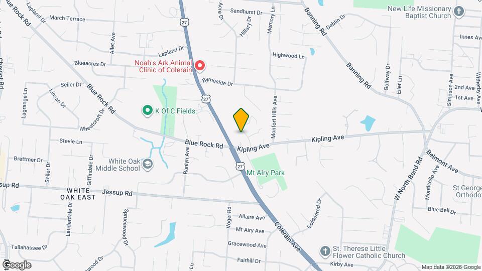 5845 Shadymist Ln Map and Location Details