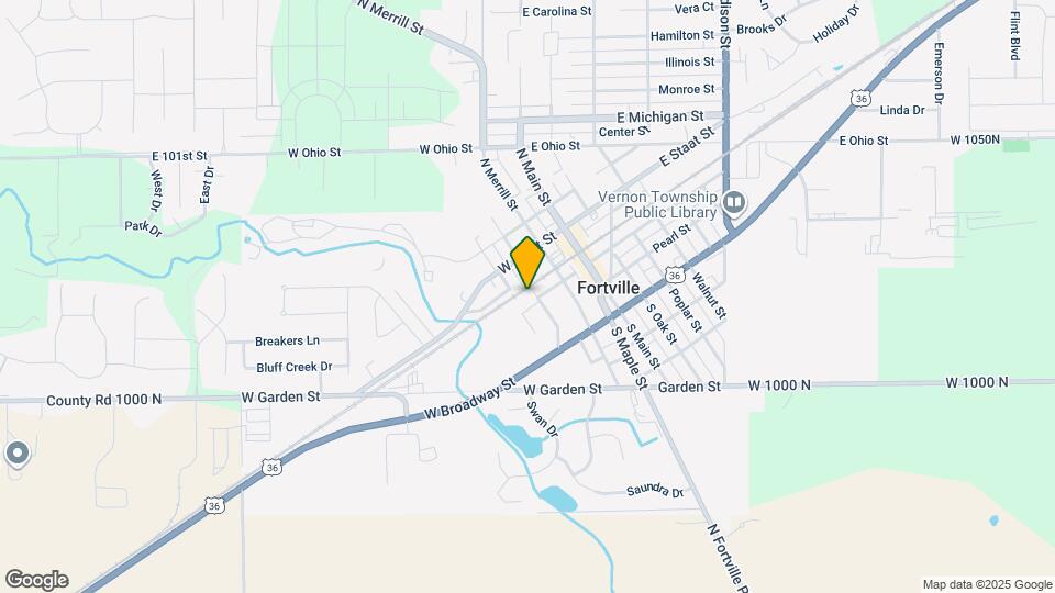 106 S McCarty St Map and Location Details