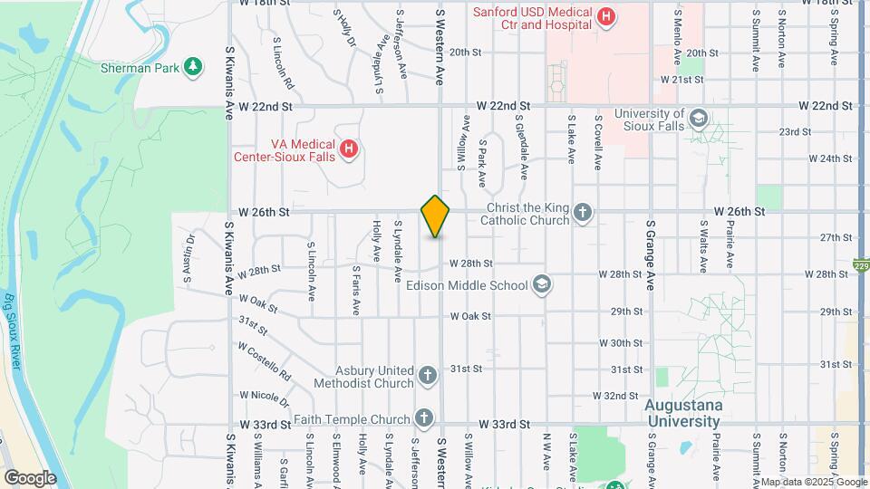 1905 S Western Ave Map and Location Details