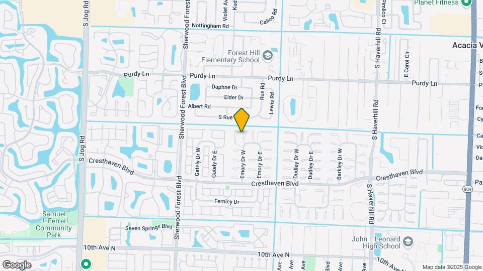 2515 Emory Dr W Map and Location Details