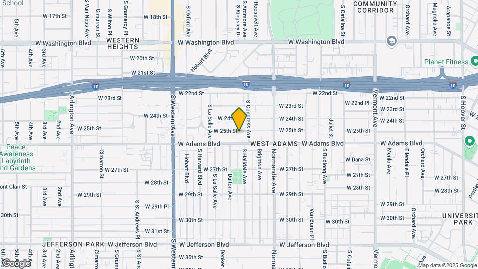 1800 W 25th St Map and Location Details