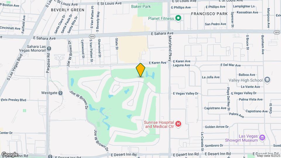 980 Vegas Valley Dr Map and Location Details