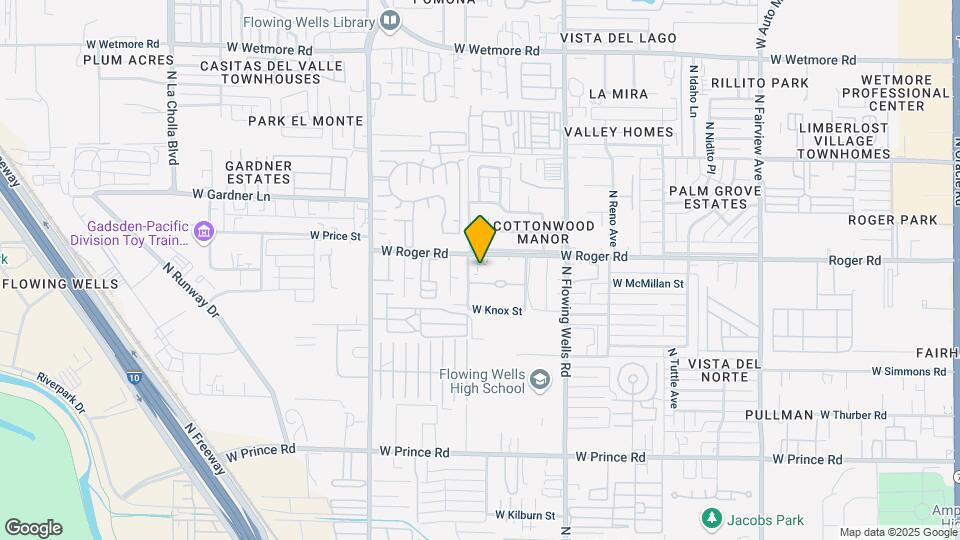 1543 W Roger Rd Mapa y Detalles de la Ubicación