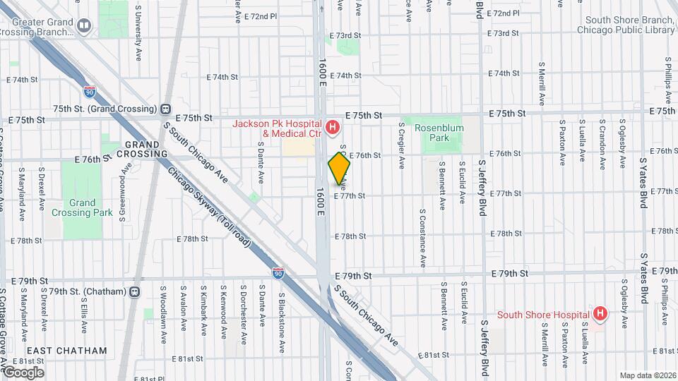 7652 S Cornell Ave Map and Location Details