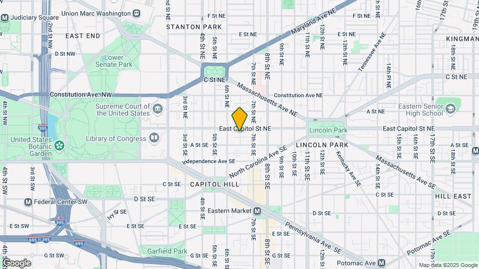 629 E Capitol St SE Mapa y Detalles de la Ubicación